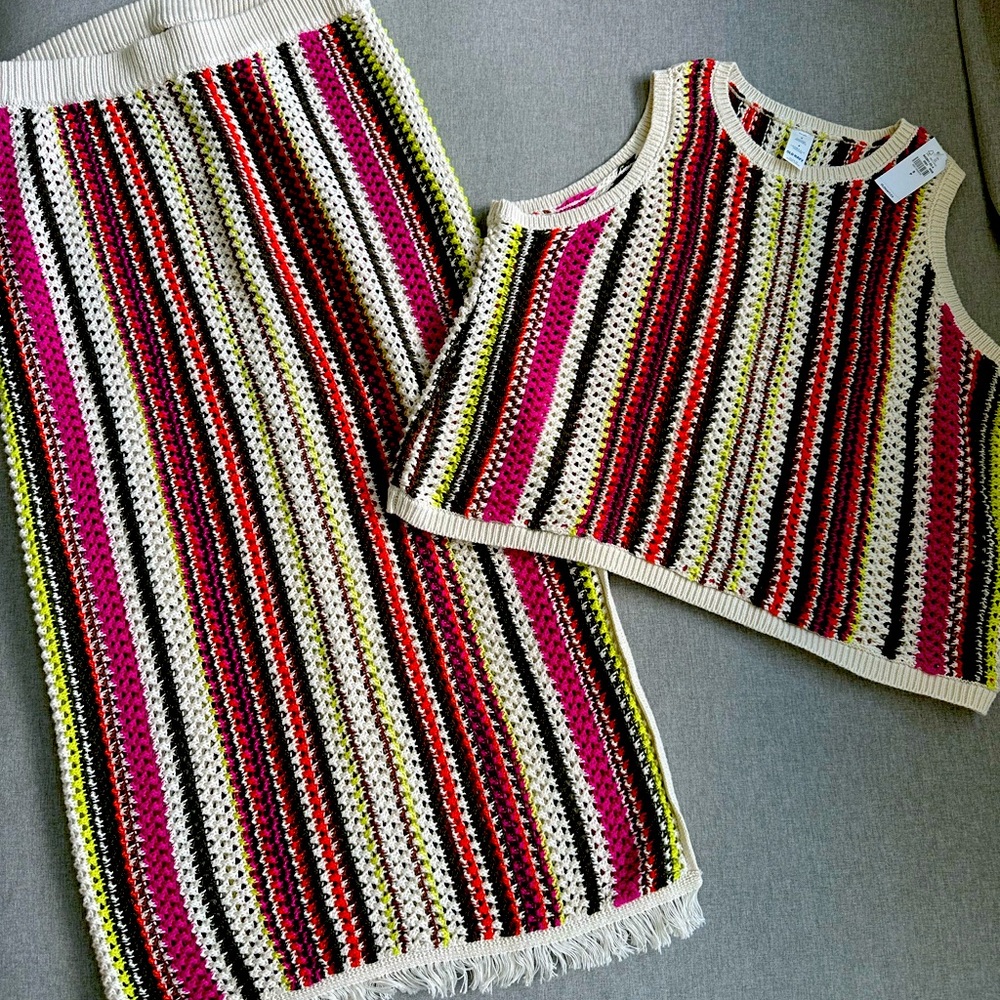 Old Navy Open Stitch skirt and tank